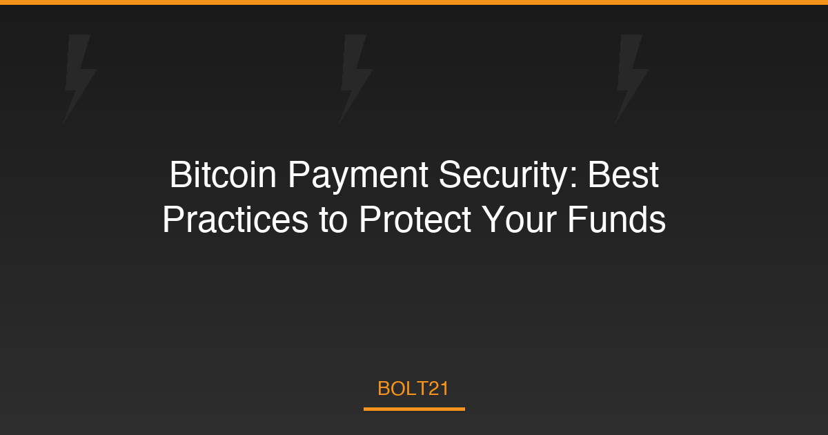 Bitcoin Payment Security: Best Practices to Protect Your Funds